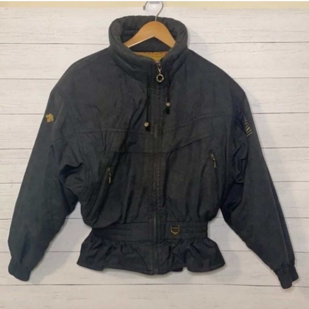 Vintage ski jacket with cinched waist